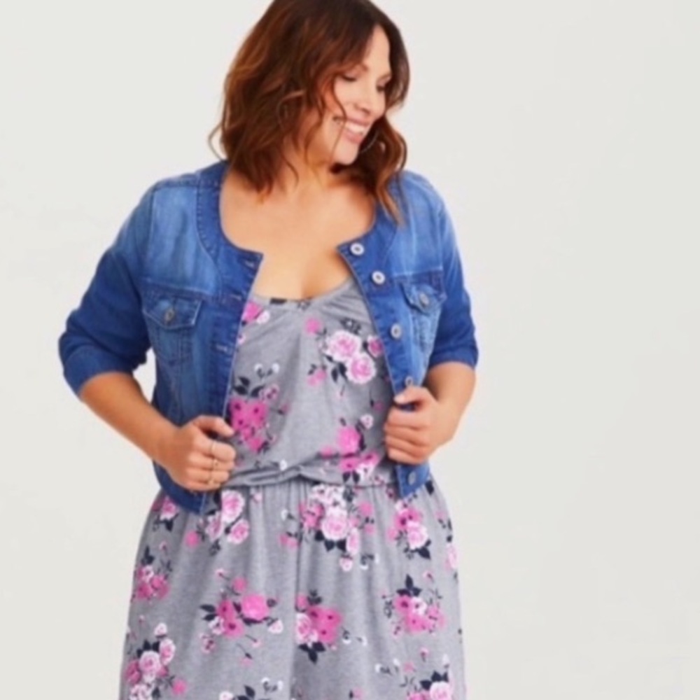 Torrid Floral Romper 2x